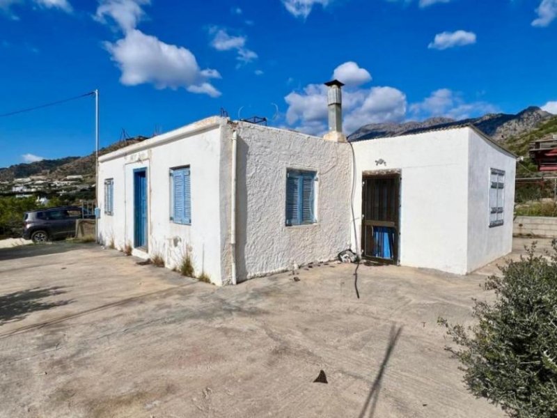 Makry Gialos Kreta, Makry Gialos: Haus mit einem Schlafzimmer auf einem großen Baugrundstück, nur 2 Schritte vom Strand entfernt Haus